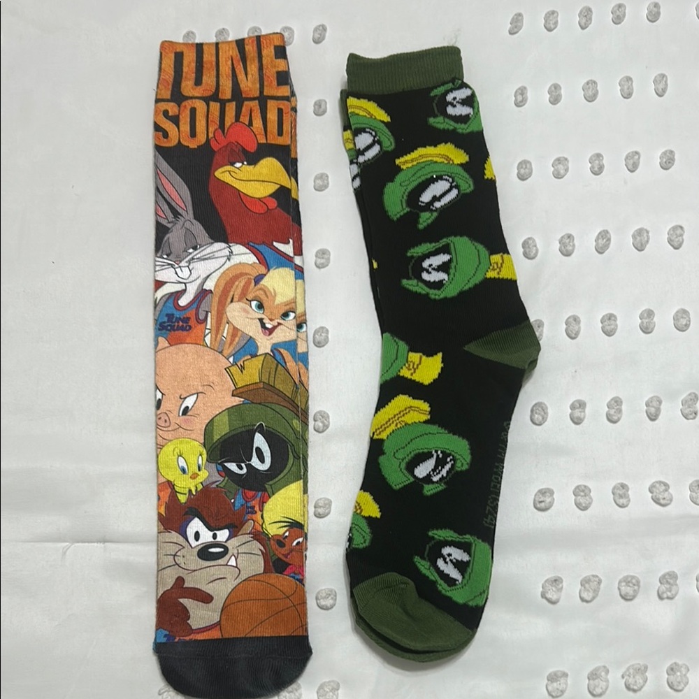 Warner Bros. Black and Green Casual Socks